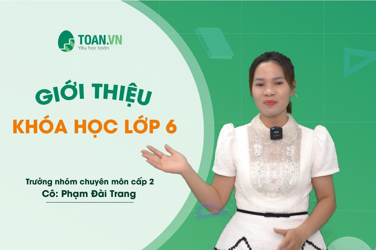 Khoá học toán lớp 6 chất lượng cao tại Toan.vn